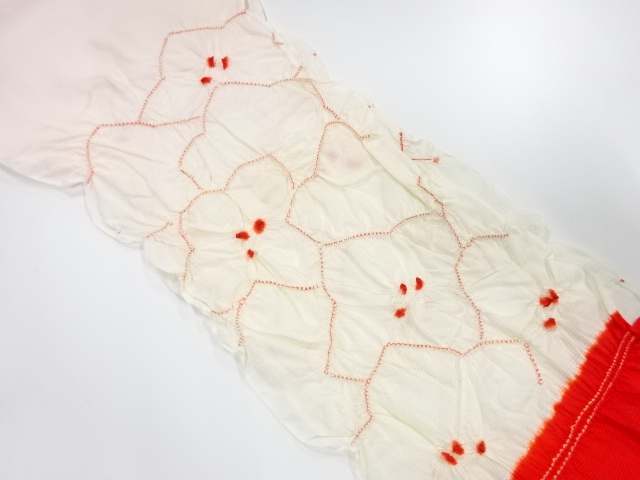 未使用品　正絹　絽　絞り　夏用帯揚げ